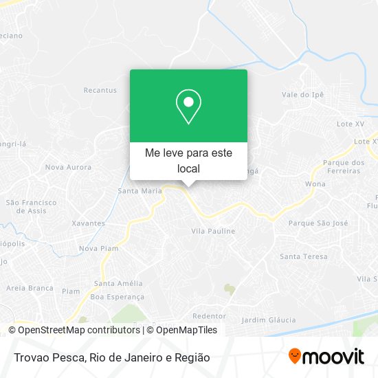 Trovao Pesca mapa