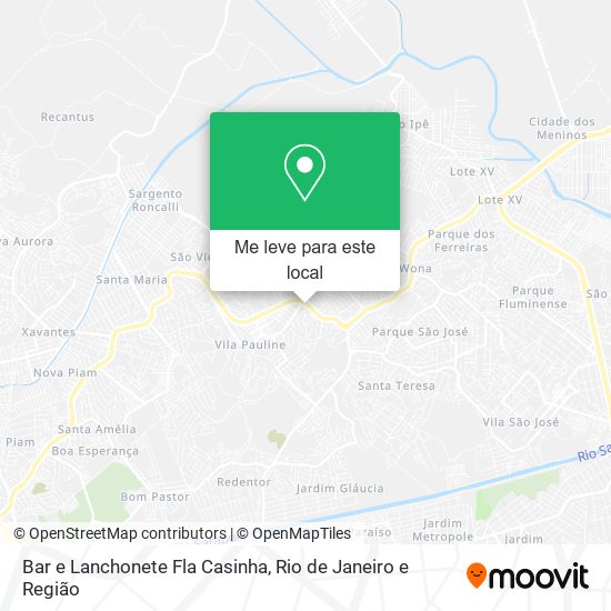 Bar e Lanchonete Fla Casinha mapa