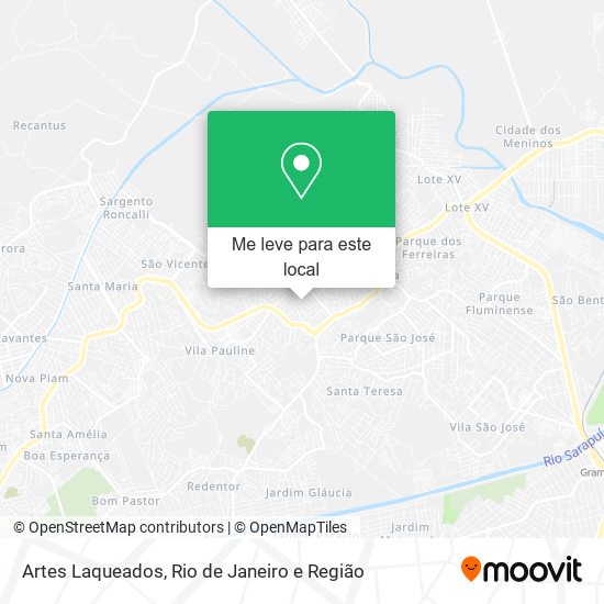 Artes Laqueados mapa