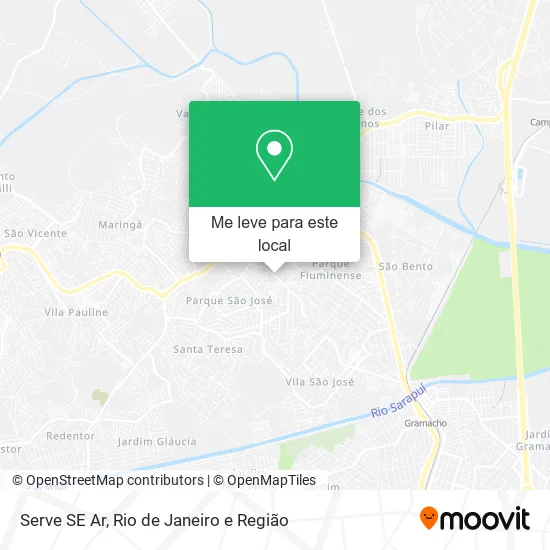 Serve SE Ar mapa