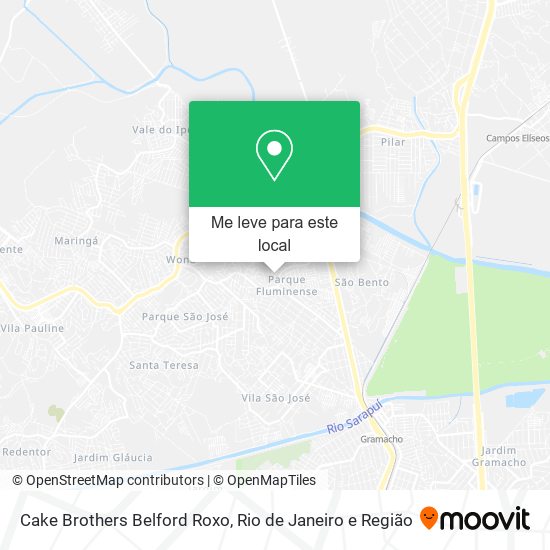 Cake Brothers Belford Roxo mapa