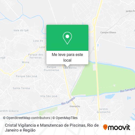 Cristal Vigilancia e Manutencao de Piscinas mapa