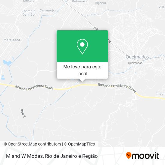 M and W Modas mapa