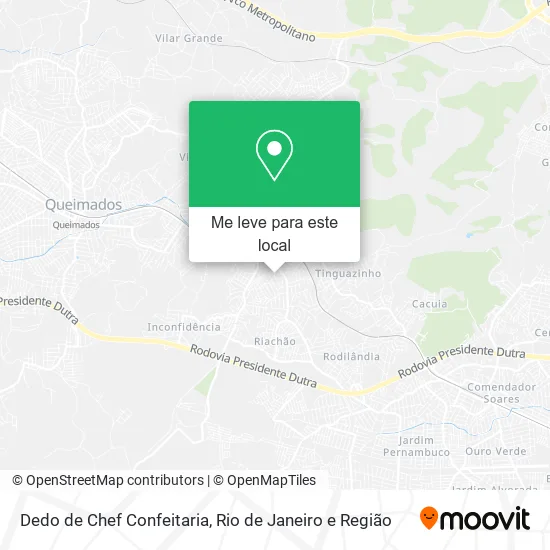 Dedo de Chef Confeitaria mapa