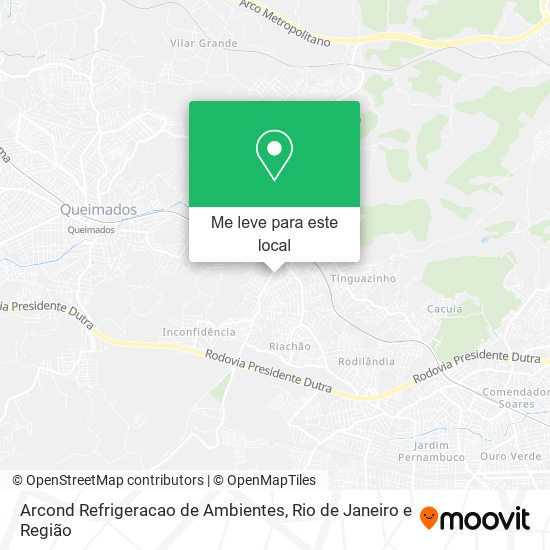 Arcond Refrigeracao de Ambientes mapa