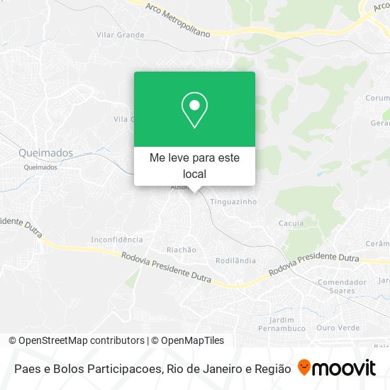 Paes e Bolos Participacoes mapa