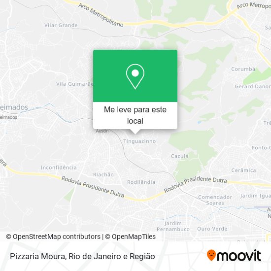 Pizzaria Moura mapa