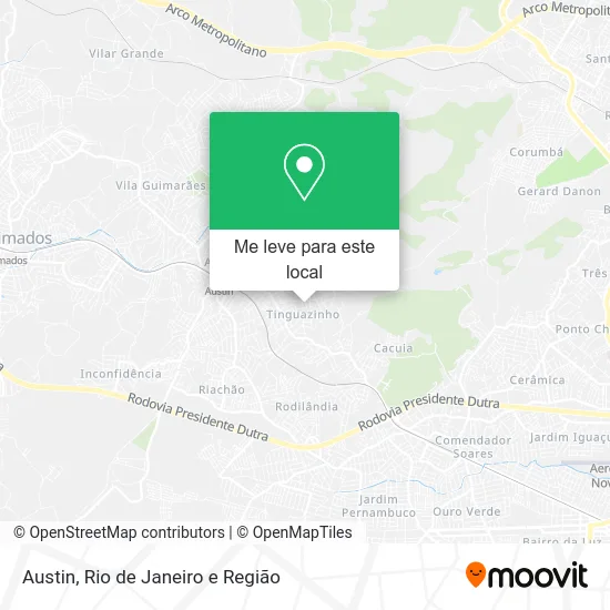 Austin mapa