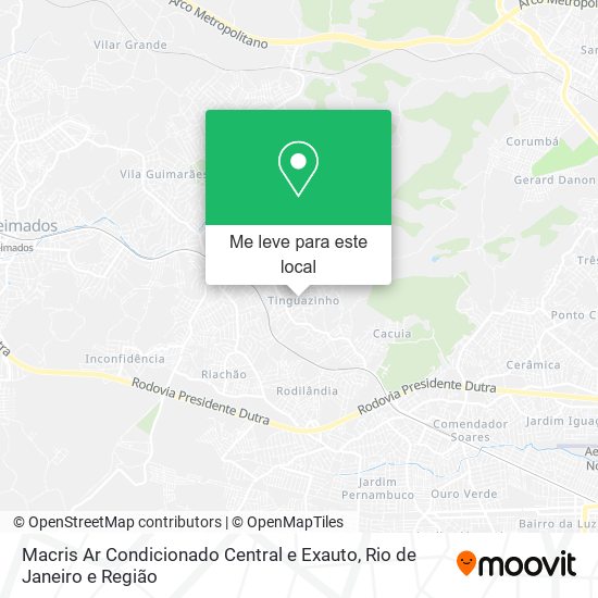 Macris Ar Condicionado Central e Exauto mapa