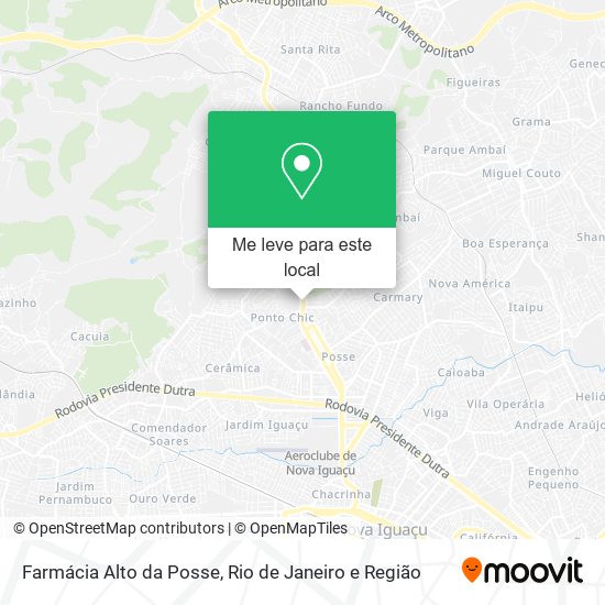 Farmácia Alto da Posse mapa