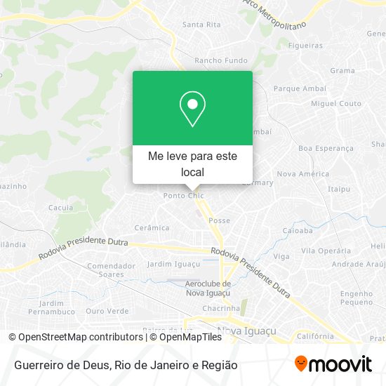 Guerreiro de Deus mapa