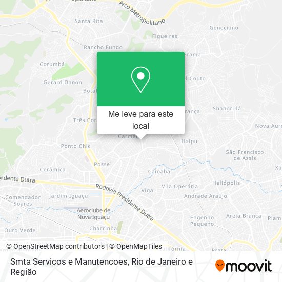 Smta Servicos e Manutencoes mapa