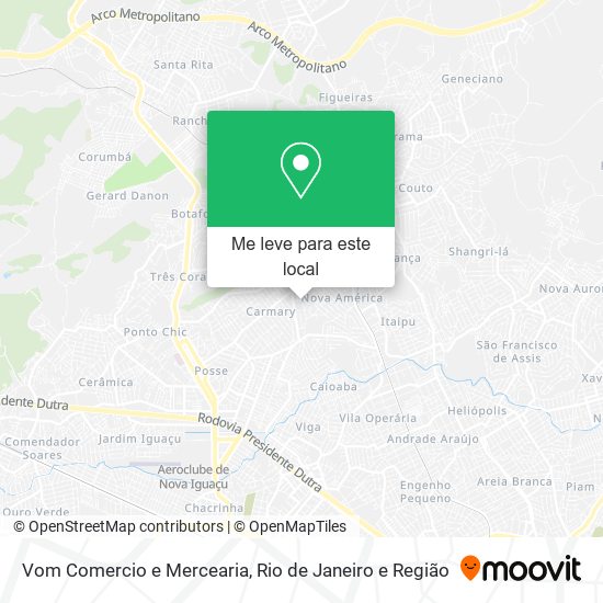 Vom Comercio e Mercearia mapa