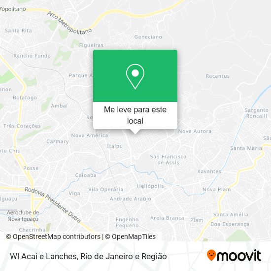 Wl Acai e Lanches mapa