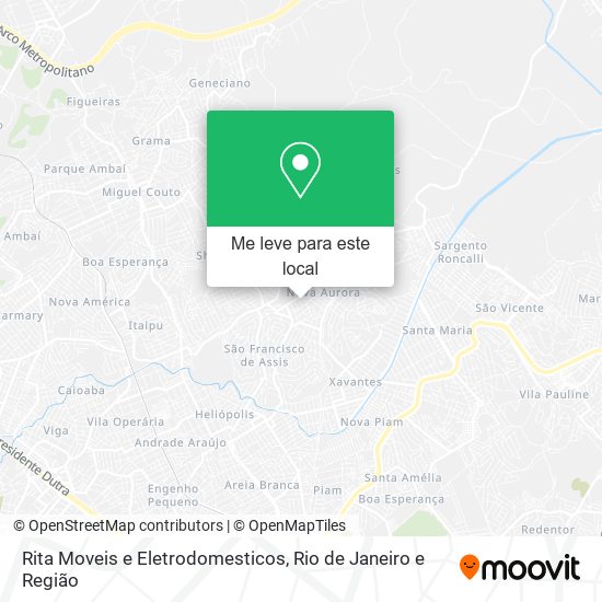 Rita Moveis e Eletrodomesticos mapa