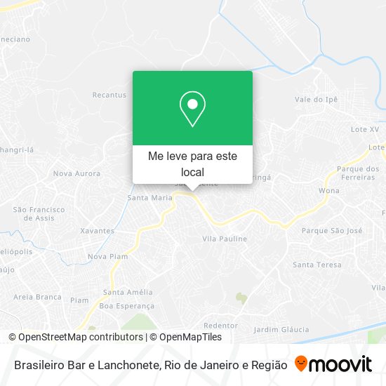 Brasileiro Bar e Lanchonete mapa
