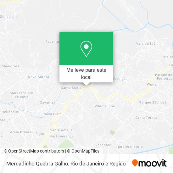 Mercadinho Quebra Galho mapa