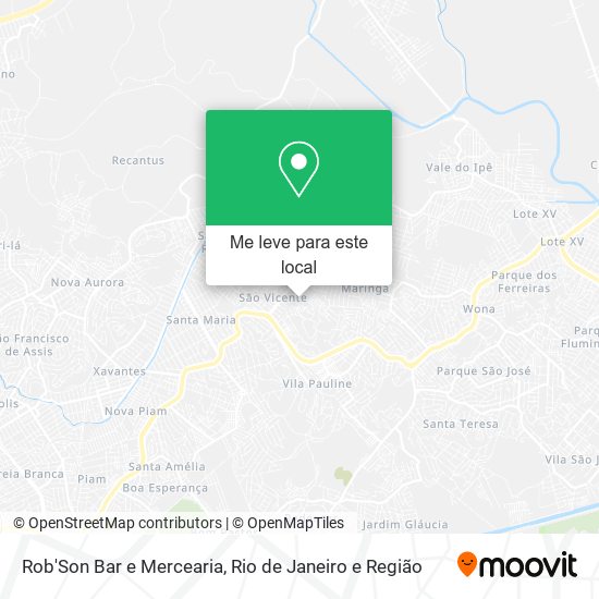 Rob'Son Bar e Mercearia mapa