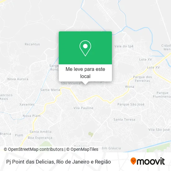 Pj Point das Delicias mapa