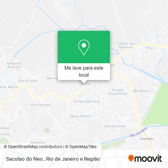 Sacolao do Neo. mapa