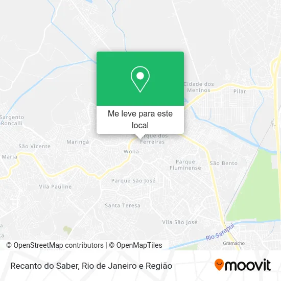 Recanto do Saber mapa