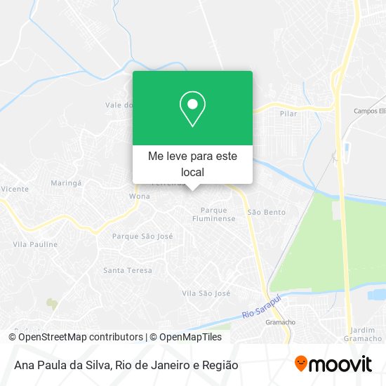 Ana Paula da Silva mapa