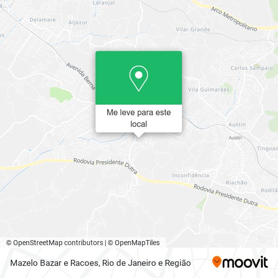 Mazelo Bazar e Racoes mapa