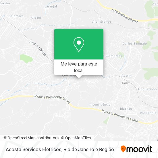 Acosta Servicos Eletricos mapa