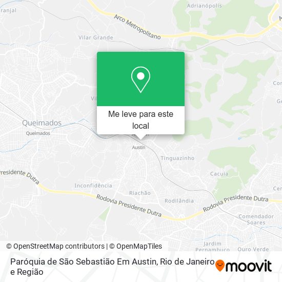 Paróquia de São Sebastião Em Austin mapa