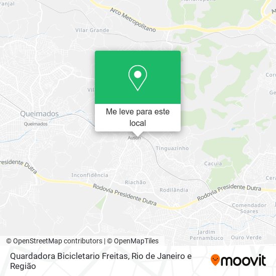 Quardadora Bicicletario Freitas mapa