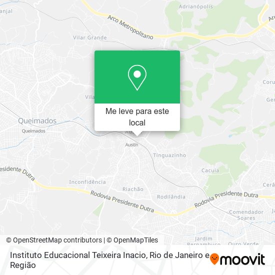 Instituto Educacional Teixeira Inacio mapa