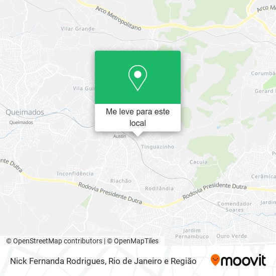 Nick Fernanda Rodrigues mapa