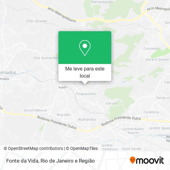 Fonte da Vida mapa