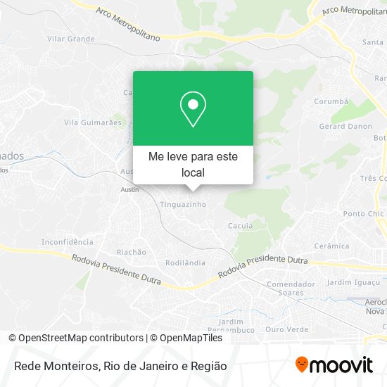 Rede Monteiros mapa