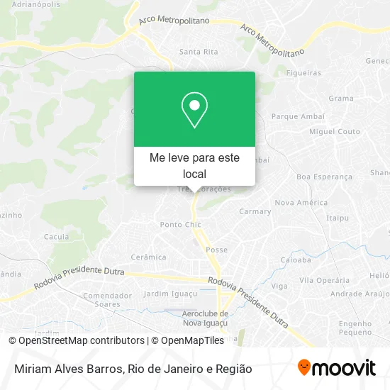 Miriam Alves Barros mapa