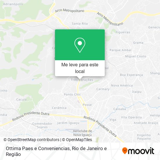 Ottima Paes e Conveniencias mapa