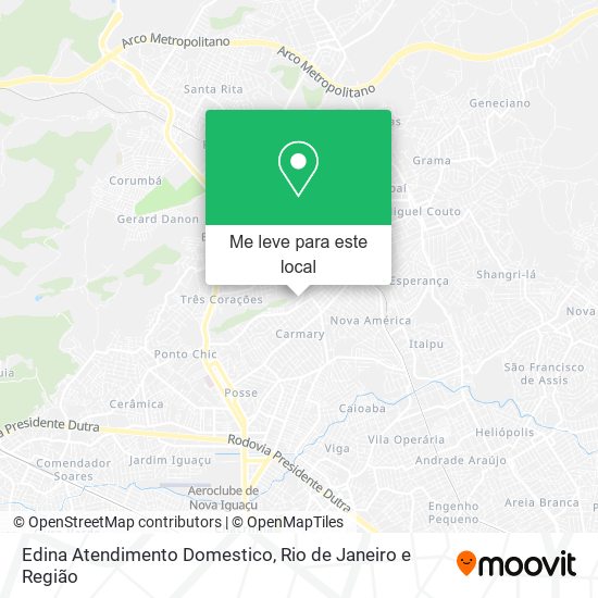 Edina Atendimento Domestico mapa