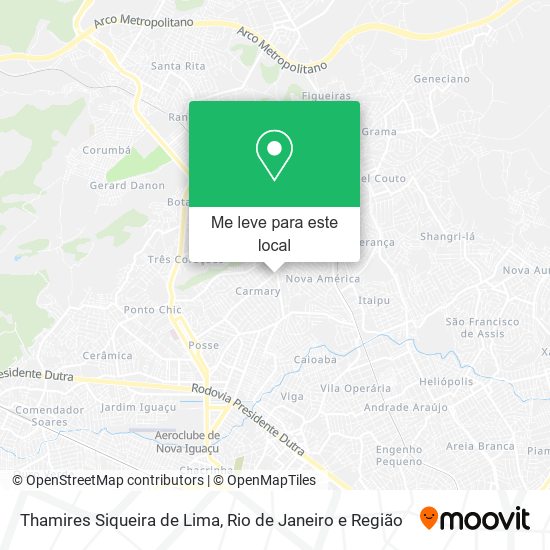 Thamires Siqueira de Lima mapa