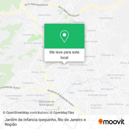 Jardim de Infancia Ipequinho mapa