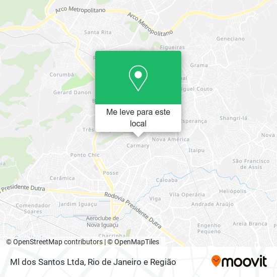 Ml dos Santos Ltda mapa