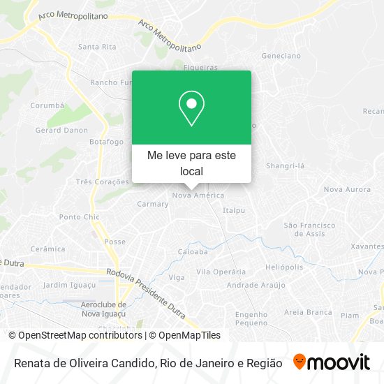 Renata de Oliveira Candido mapa