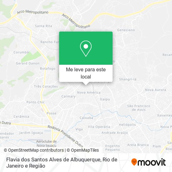 Flavia dos Santos Alves de Albuquerque mapa