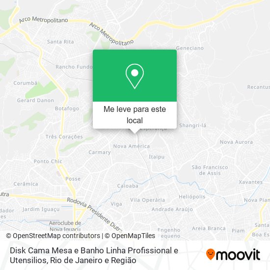 Disk Cama Mesa e Banho Linha Profissional e Utensilios mapa