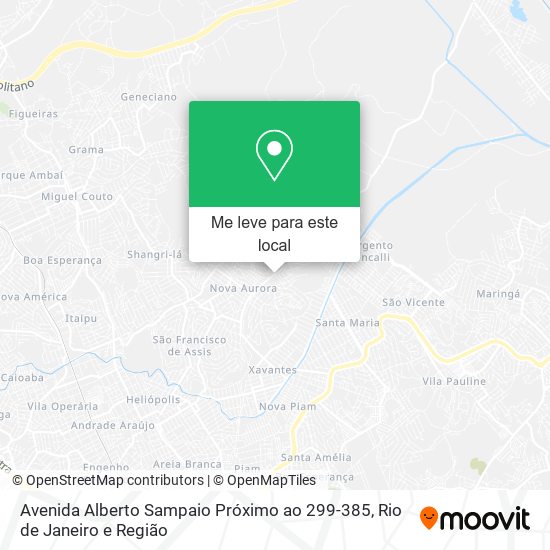 Avenida Alberto Sampaio Próximo ao 299-385 mapa