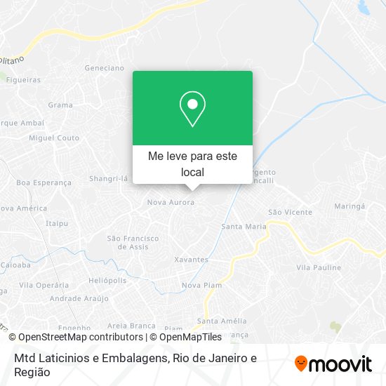 Mtd Laticinios e Embalagens mapa