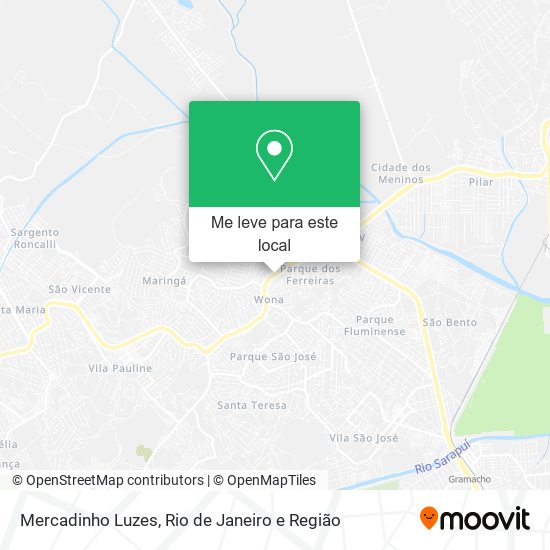 Mercadinho Luzes mapa