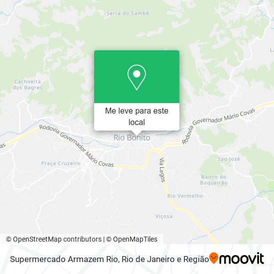 Supermercado Armazem Rio mapa