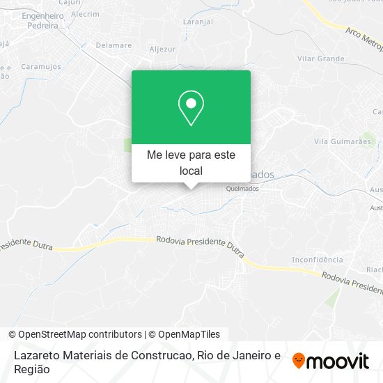 Lazareto Materiais de Construcao mapa