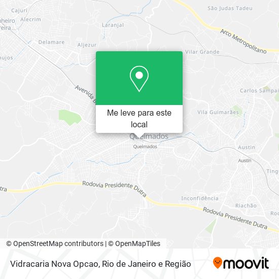 Vidracaria Nova Opcao mapa