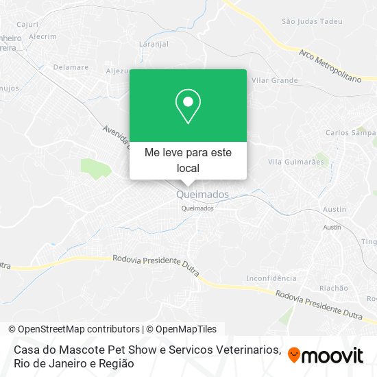 Casa do Mascote Pet Show e Servicos Veterinarios mapa